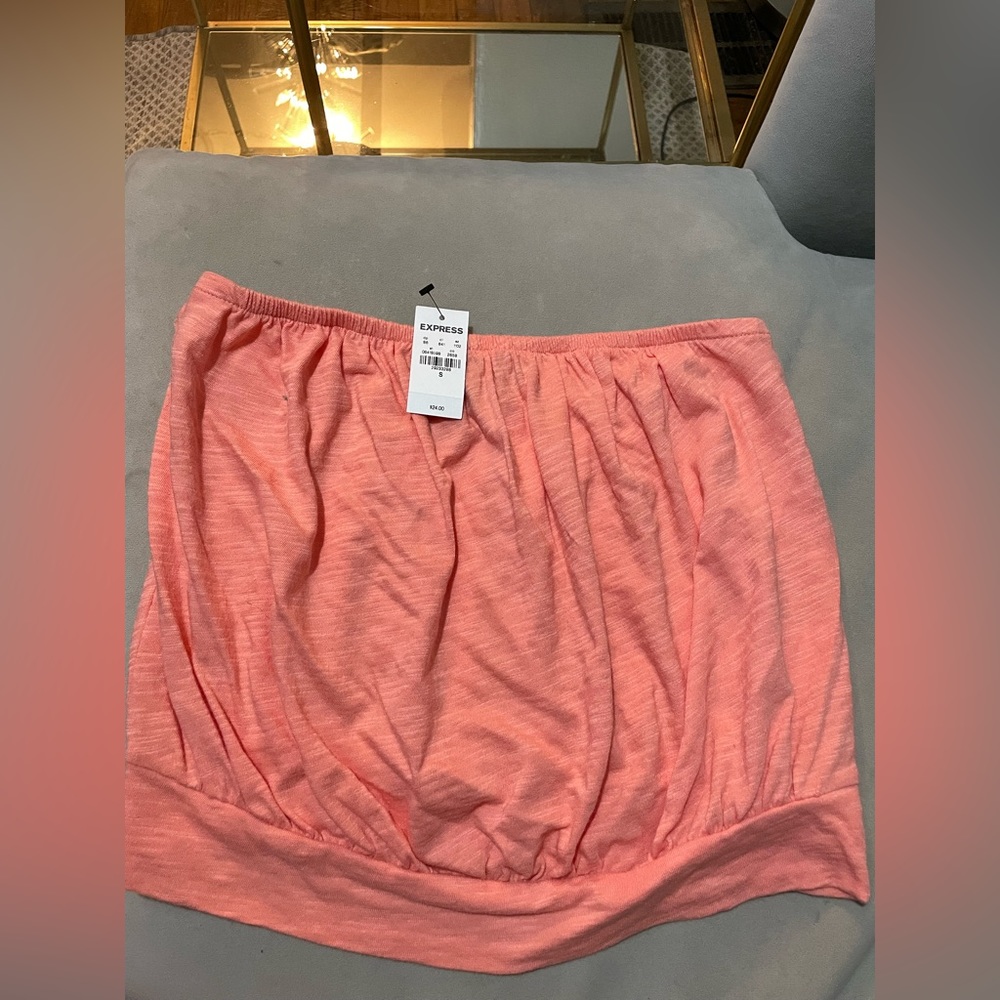 NWT Peach Orange Exrpress Tube Top